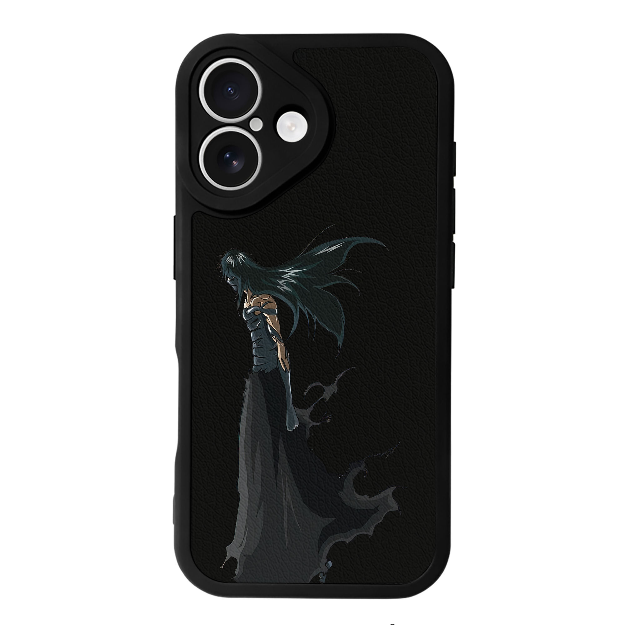 ブリーチ 黒崎一護（くろさき いちご）BLEACH Kurosaki Ichigo 【iPhone 16シリーズ対応】シリコンスマホケース（レザー調） 材質：シリコン